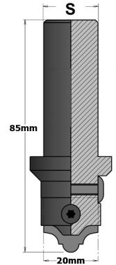 Нож твердосплавный для 616.000 R=3.5 мм HW CMT 616.002 ― CMT