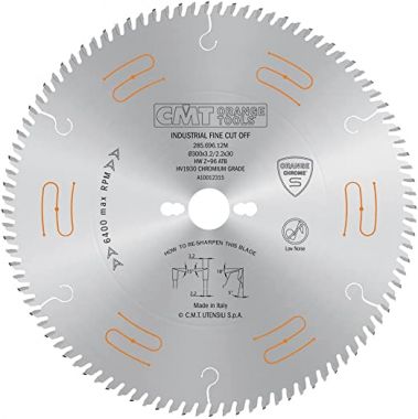 Малошумный пильный диск с переменными зубьями 300x30x3,2/2,2 5° 15° ATB Z=96 ХРОМ CMT 285.696.12M ― CMT