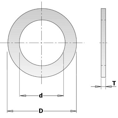 Кольцо переходное 35-30x2мм для пилы CMT 299.230.00 ― CMT