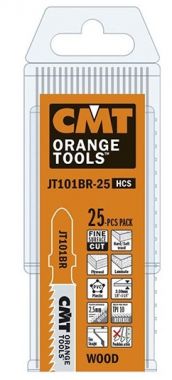 Пилки лобзиковые для чистового реза с обратным зубом, комплект из 25 штук CMT JT101BR-25 ― CMT