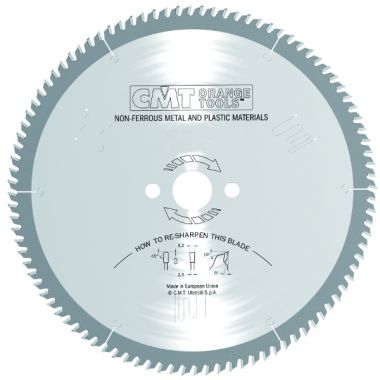 Пильный диск по цветным металлам и пластикам 350x32x3,2/2,5 5º TCG Z=108 CMT 284.108.14P ― CMT