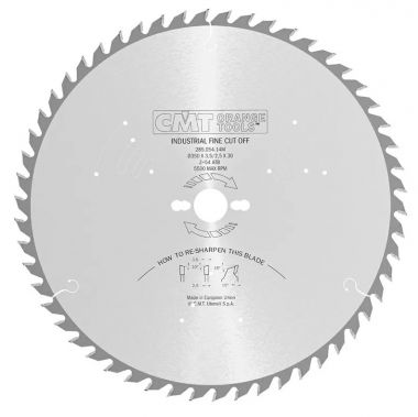 Пильный диск универсальный 350x30x3,5/2,5 15° 10° ATB Z=54 для продольного и поперечного пиления CMT 285.054.14M ― CMT