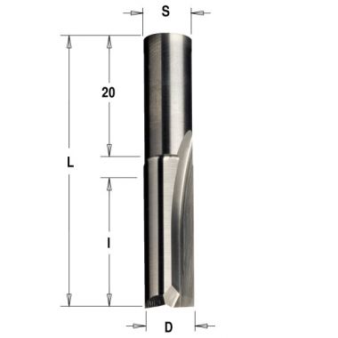 Фреза концевая пазовая D=6,0 I=14,0 S=9,5 L=41,0 CMT 112.060.11 ― CMT