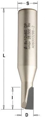 Фреза алмазная обгонная 8x12x40 d=8 I=12 L=65 Z=1 RH CMT 141.080.61 ― CMT