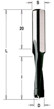 Фреза HW для дюбельного фрезера MAFELL 16x30x58 Z=2 S=8 RH CMT 312.160.11 ― CMT