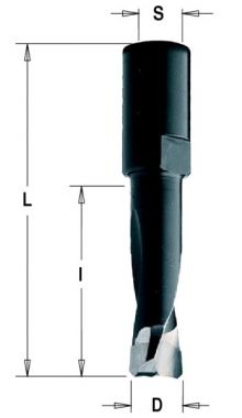 Фреза HW для DOMINO-FESTOOL 10x28x49 Z=2 S=M6x0,75 RH CMT 380.100.11 ― CMT