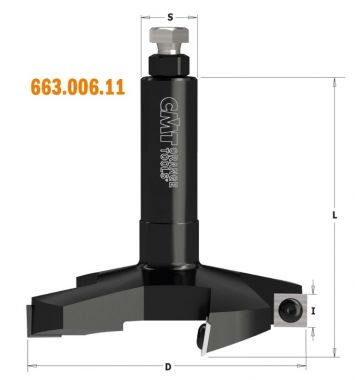 Фреза фуговальная, смен.ножи HM Z4 S=20X50 D=100X12X90 RH CMT 663.006.11 ― CMT