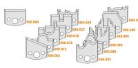 Комплект фрезы насадной F=30 D=100 (алюм.) 13 ножей SP (кейс) CMT 692.013.02