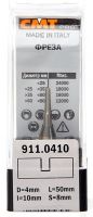 Фреза концевая пазовая D=4,0 I=10,0 S=8,0 L=50,0 CMT 911.0410