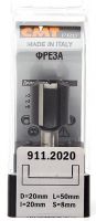 Фреза концевая пазовая D=20,0 I=20,0 S=8,0 L=50,0 CMT 911.2020