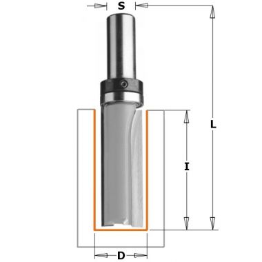 Фреза концевая CMT пазовая D=19,0 I=38,0 S=12,0 L=82,5 CMT 912.1938B ― CMT