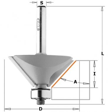 Фреза концевая фасочная D=31,7 I=9,5 S=8,0 CMT 936.3209 ― CMT