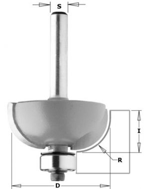 Фреза концевая галтельная D=38,1 I=15,5 S=8,0 R=12,70 CMT 937.1315 ― CMT