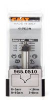 Фреза концевая для гравирования D=10,0 I=10,0 S=8,0 R=5,00 CMT 965.0510