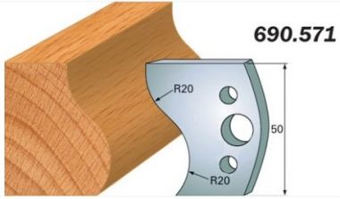 Комплект из 2-х ножей 50x4 SP CMT 690.571 ― CMT