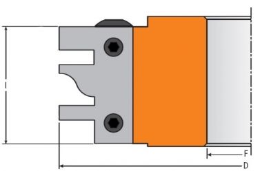 Комплект 2 ножей HM 40x25x2 (C) для 694.014 CMT 695.014C ― CMT