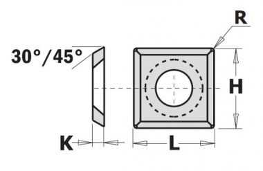 Нож твердосплавный 12x12x1,5 35° r0,5 k1920 CMT 790.120.20 ― CMT