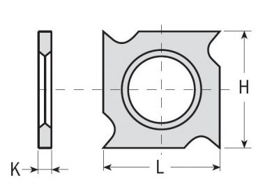 Нож твердосплавный 18x18x2 F1730 CMT 790.181.00 ― CMT