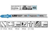 Пилки лобзиковые универсальные, комплект из 5 штук CMT JT123X-5