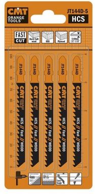 Пилки лобзиковые для чернового реза, комплект из 5 штук CMT JT144D-5 ― CMT