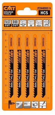 Пилки лобзиковые для криволинейного реза, комплект из 5 штук CMT JT244DDC-5 ― CMT