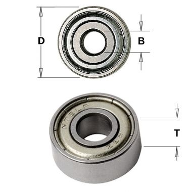 Подшипник для насадных фрез D=62/30x16 CMT 791.051.00 ― CMT