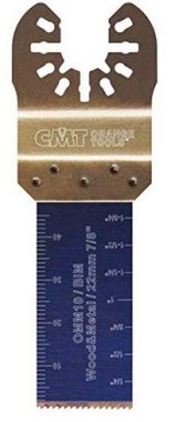 Погружное пильное полотно BIM 22 мм, соединение: OQIS, для древесины и металла (без индивидуальной упаковки) CMT OMM10-X50-1 ― CMT