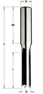 Сверло долбежное 12x28x73 Z=4 S=10 RH-LH CMT 105.120.30 ― CMT