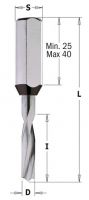 Сверло глухое монолитное 4x20x57,5 Z=2+2 S=10x27 RH CMT 310.040.21