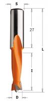 Сверло присадочное глухое 8,2x27x57,5 Z=2+2 S=10x27 LH CMT 310.082.12