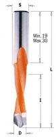 Сверло присадочное 8x45x70 Z=2+2 S=10x19 LH CMT 311.580.42