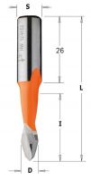 Сверло сквозные XTREME 5x27x57,5 Z=2 S=10x26 LH CMT 313.050.42