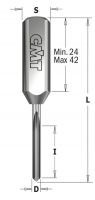 Сверло присадочное глухое 2,5x16x57,5 Z=1 S=10x24 RH-LH CMT 382.2557