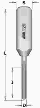 Сверло присадочное глухое 2x12x57,5 Z=1 S=10x30 RH-LH CMT 382.2057 ― CMT