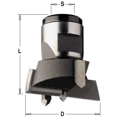 Сверло чашечное HM 55x30 Z=2+2 S=M12x1 RH CMT 501.550.11 ― CMT